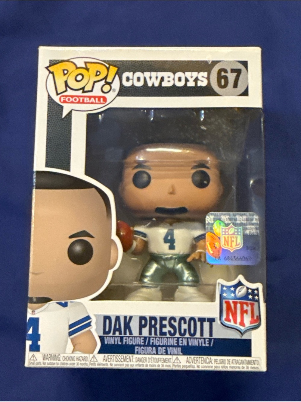 Funko Pop! Football Vinyl Figure Dak Prescott #67 Dallas Cowboys